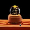 3D Laser Engraved Crystal Ball Night Light - Underwater World Design, Perfect for Classmates & Best Friends' Birthdays