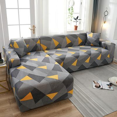 L Shape Geometric Elastic Corner Sofa Covertight Wrap All Inclusive Funda Sofa Couch Armchair Spandex Slipcover