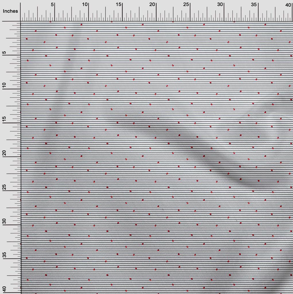 oneOone Cotton Flex Blue Fabric Bird Ladybird  Sewing Material Print Fabric By The Yard 40 Inch