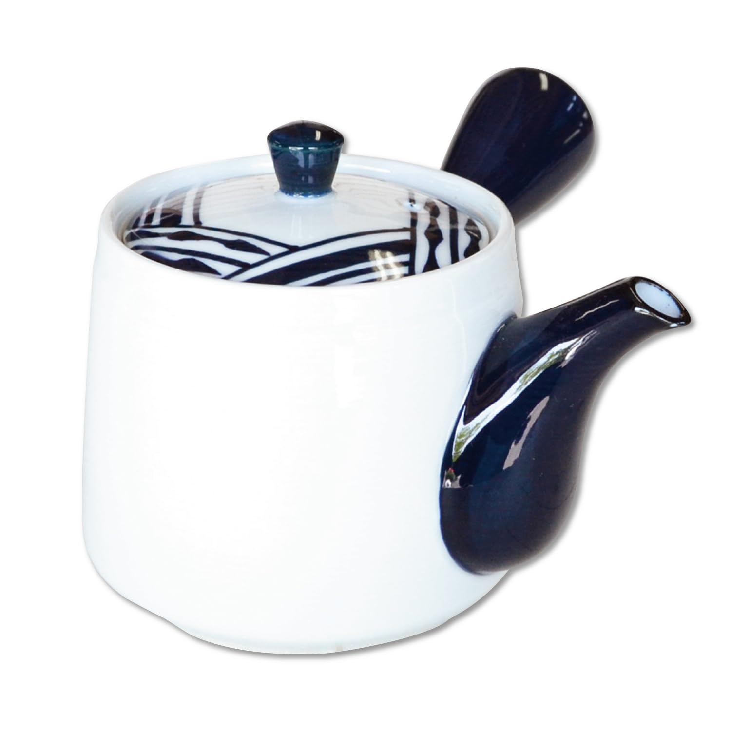 

Stylish Japanese-made Arita ware Tsuzuri teapot with tea strainer, 420ml
