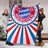 FC Bayern München logo printed throw blanket—soft,warm;versatile blanket for all seasons—perfect as &air-conditioning throw,nap blanket