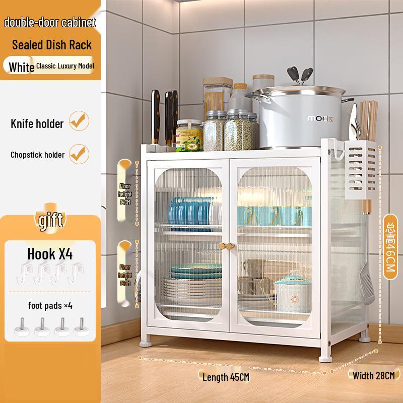 

YouShu Nordic Countertop Microwave & Dish Storage Rack