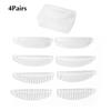 4pairs Reusable Eyelash Lifting Silicone Lamination Pad Vertical Stripe Perm Rods 3d Lashes Extension Curler Makeup Tool