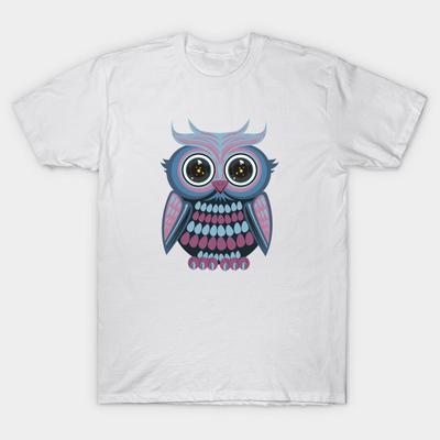 T Shirt Women Star Eye Owl Blue Purple Harajuku Print Kawaii Tshirt Summer Short Sleeve Female T-Shirt Top Tee