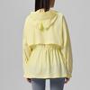 SAUCONY Hooded Solid Color Drop Shoulder Zip Jacket Unisex Jacket Clear-Yellow SA1259SC01L-YL033
