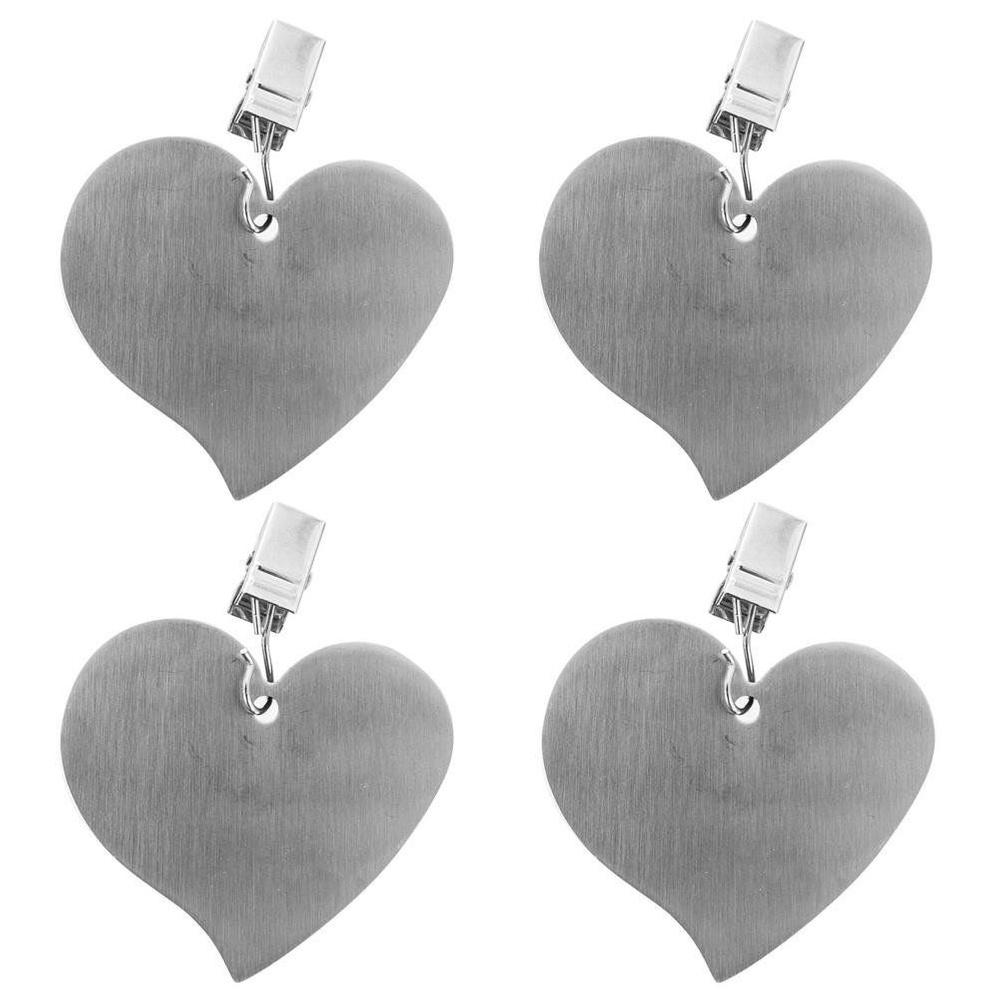 4x Steel Weight Clips Holder Clamp for Tablecloth, Oilcloth, Table Top