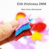Glittering Number Star Heart Flower Foam Sticker for Birthday Card Making Notebook Journal Classroom Wall Decoration
