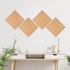8 X 8 Inch Cork Boards Small 2 PCS Thick Cork Board Square Cork-Tile Self Adhesive Tiles for Home Office Wall Decorations