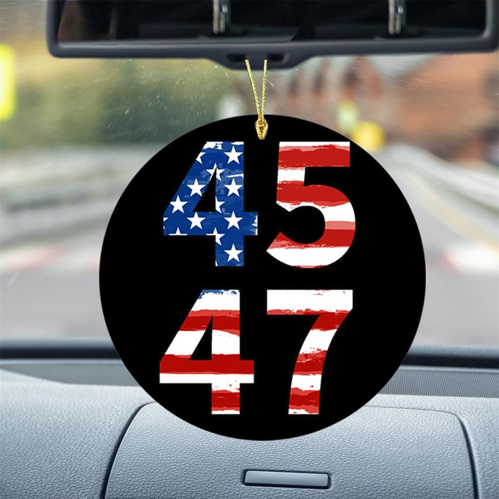 2D Acrylic Flat Car Interior Rearview Mirror Decoration Home Pendant