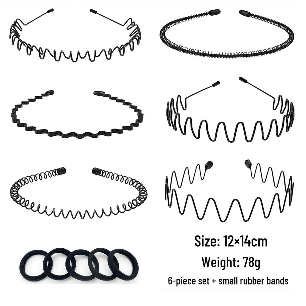 Men's and Women's Versatile Steel Wire Headband: Trendy, Invisible, and Perfect for Sports, Slicked Back Hair, or Organizing Stray Hair.