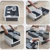 Cat Litter Box with UV Sterilization Lights Large Capacity Fully Enclosed Cat Toliet Litter Pan Anti-Splashing Kitten Bedpan