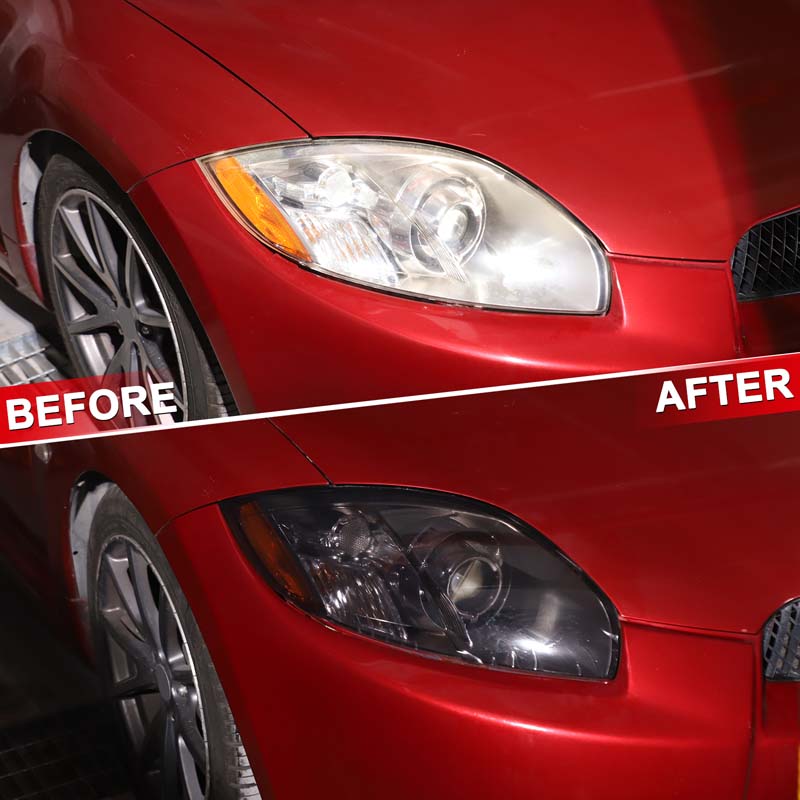 Car Front Headlamp Film Tpu Transparent Protective Film Exterior Headlight Strip Car Sticker For Mitsubishi Eclipse 2006-2011