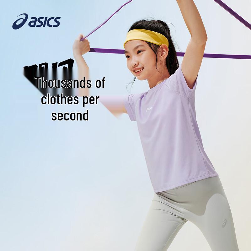 Asics Girls  Quick-Dry Lightweight Sports T-Shirt 165