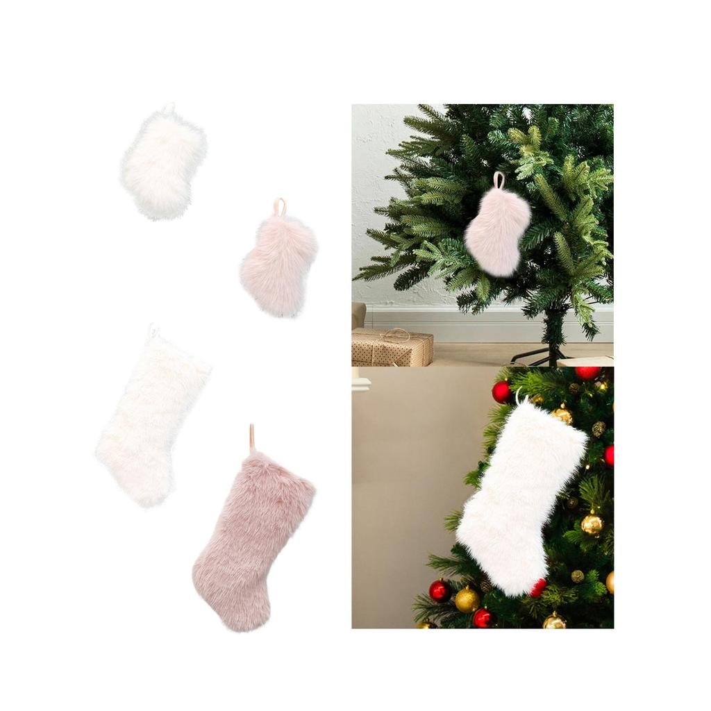 Christmas Stocking Christmas Sock Xmas Decor Creative Portable Soft Gift Bag Christmas Decoration for New Year Holidays Doors