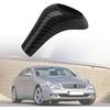 Center Console Gear Shift Knob Cover Cap, Carbon Fiber ABS Car Center Gear Shift Head Cover Trim, Compatible with Mercedes-Benz A-CLASS C-CLASS