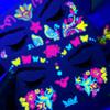 4/8Pcs Fluorescent Face Tattoo Stickers Colorful Flower/Butterfly/Feather Design Temporary Decal Waterproof Makeup/Party Tattoos