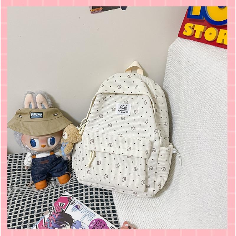 New Mori small fresh backpack Korean ins junior high school student schoolbag polka dot girl student backpack