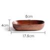 New Japanese Style Boat-Shaped Serving Bowl Rectangular Handmade Boat Shaped Tray Durable Decorative Salad Bowls Household