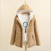 Herbst und Winter Koreanische Version Vielseitige Lose Mit Kapuze Verdickte Samt Baumwolle Mantel frauen Imitation Sherpa Jacke