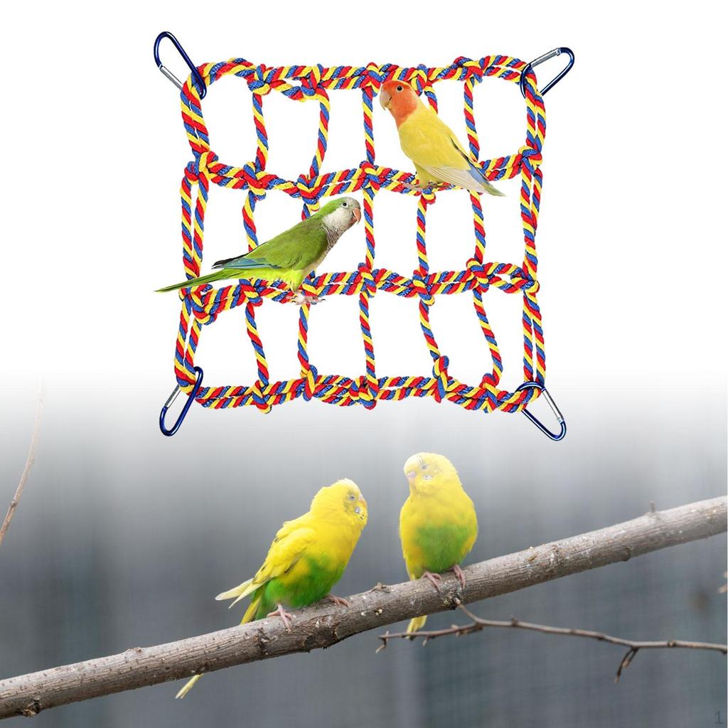 Ptačí provazová síť Závěsná houpací síť pro domácí mazlíčky,Hračka,Hra,Ptačí žebřík Most Krysa Lezení