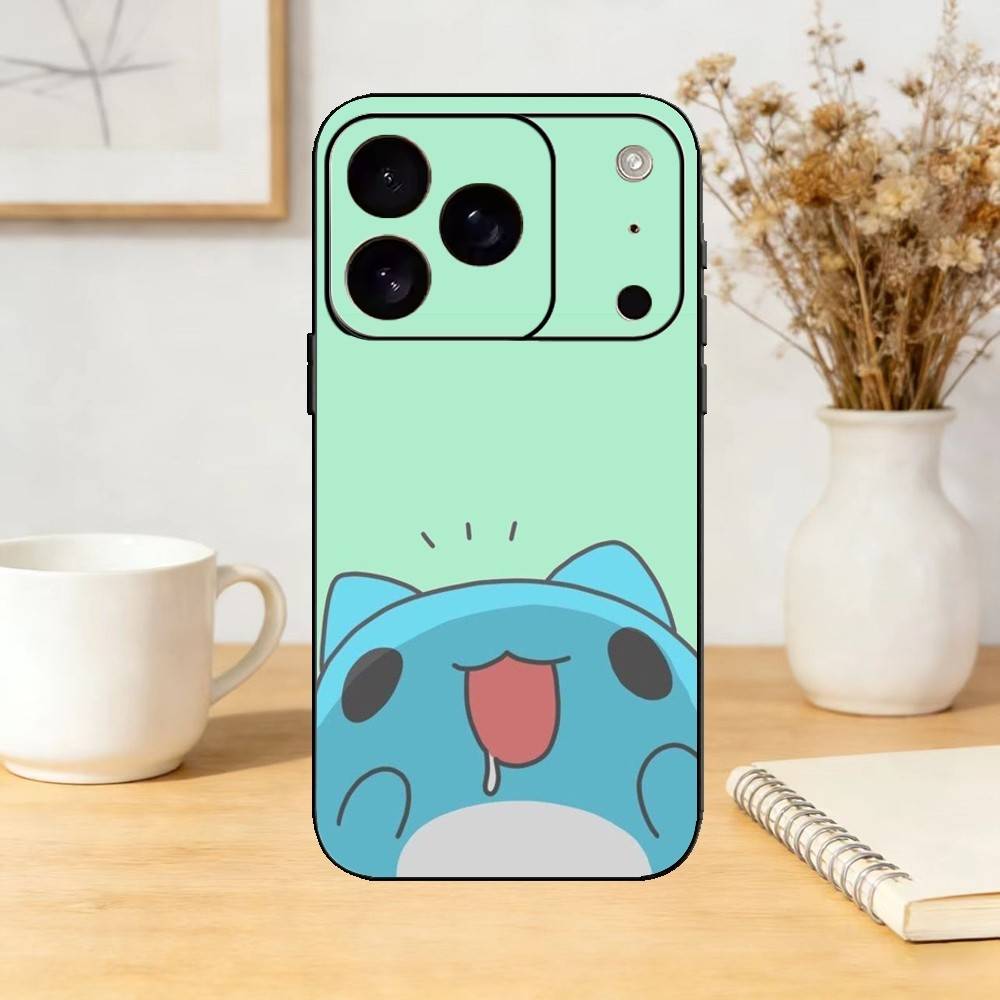 Cartoon Cute Bugcat Capoo Phone Case Silicone Black Soft For IPhone 17,16,15,14,13,12,11,SE,Plus Pro Max