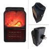 Mini Electric Wall-outlet Flame Heater Air Warmer Ceramic Heating Stove Radiator Wall Handy Fan