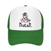 Dakar Rally Print Mesh Baseball Cap Unisex Adjustable Snapback Caps Summer Breathable Sun Visor Hat Trucker Hats