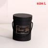 1PC Round Flannelette Flower Box Wedding Flower Christmas Gift Candy Multi-function Florist Gift Party Packaging Decoration Box