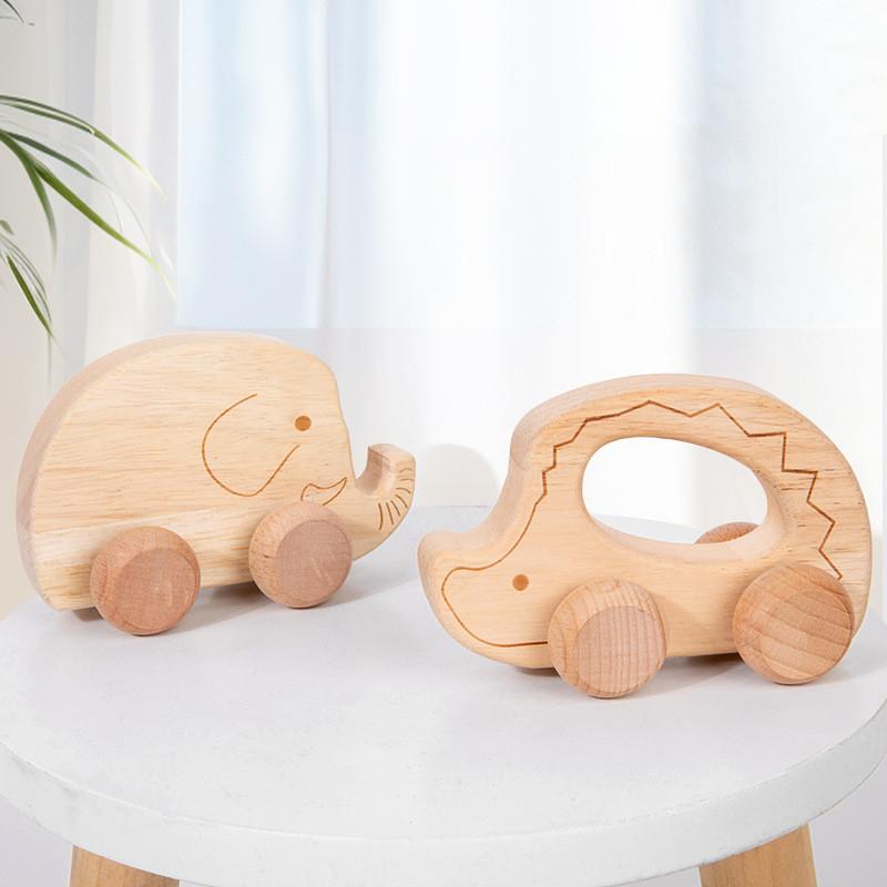 Baby Wooden Push Car Educational Toy For Infants And Toddlers