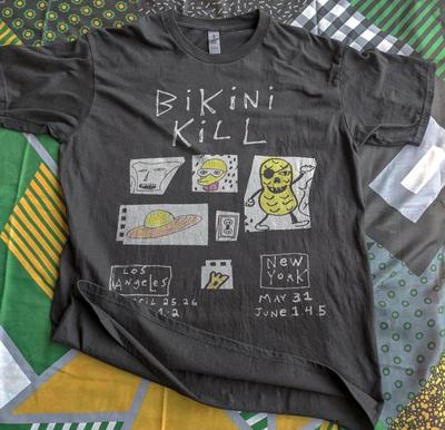 Bikini kill rockband retro film T-shirt met korte mouwen maat S-5XL