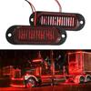 2x LED Side Marker Lights Red Clearance Trailers Truck RV LED Light Lamp Auto Safety Warning Width Indicator Lamp 12/24V