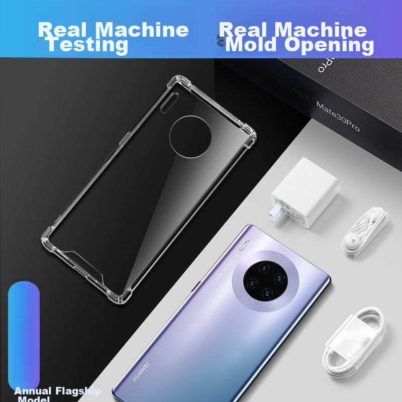 Huawei Mate30 Pro Phone Case, 30 EPro Shockproof Full Coverage Soft with Air Cushion, Dual Material Anti-Drop German Bayer TPU, High Transparency