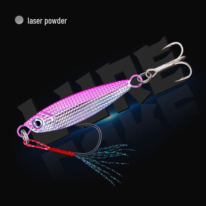 Yan Luya Long Cast Metal Jig for Freshwater & Saltwater Fishing - Sinking Lure with Blood Groove Hook for Bass, Walleye, & Mackerel
