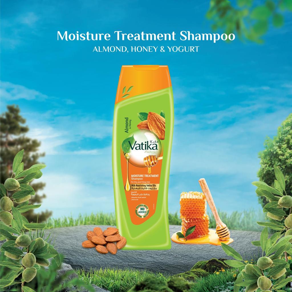 For dry and frizzy hair Moisture Treatment Shampoo 200ml | Natural & Herbal | Enriched with Almond and Honey |