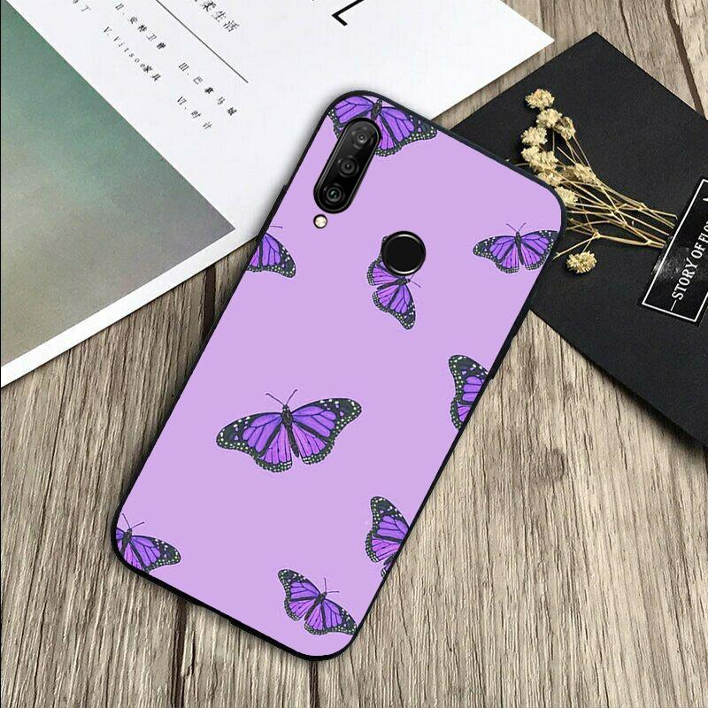 Esthétique violette Pour Huawei Nova 12s 12i 11i 7i 8i Y73 Y70 Y90 Y60 Y72 Y61 Y91 9 10 SE P30 Pro P40 Lite Coque