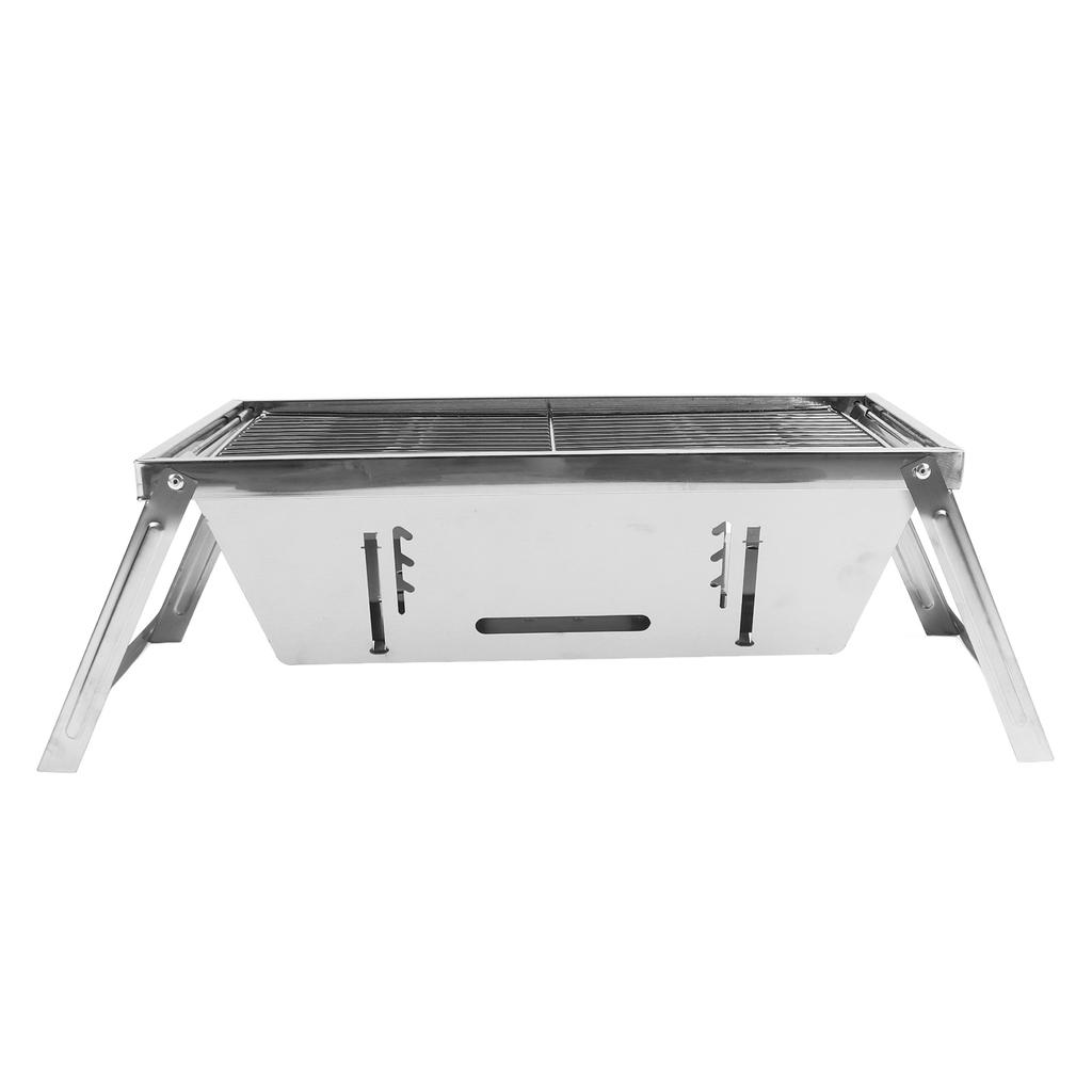 Camping Smoker BBQ Grill Portable Multi Functional Stainless Steel Charcoal BBQ Grill Fo