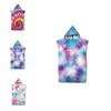 Stylish Patterned Bath Towel Poncho For Swimmers And Beachgoers