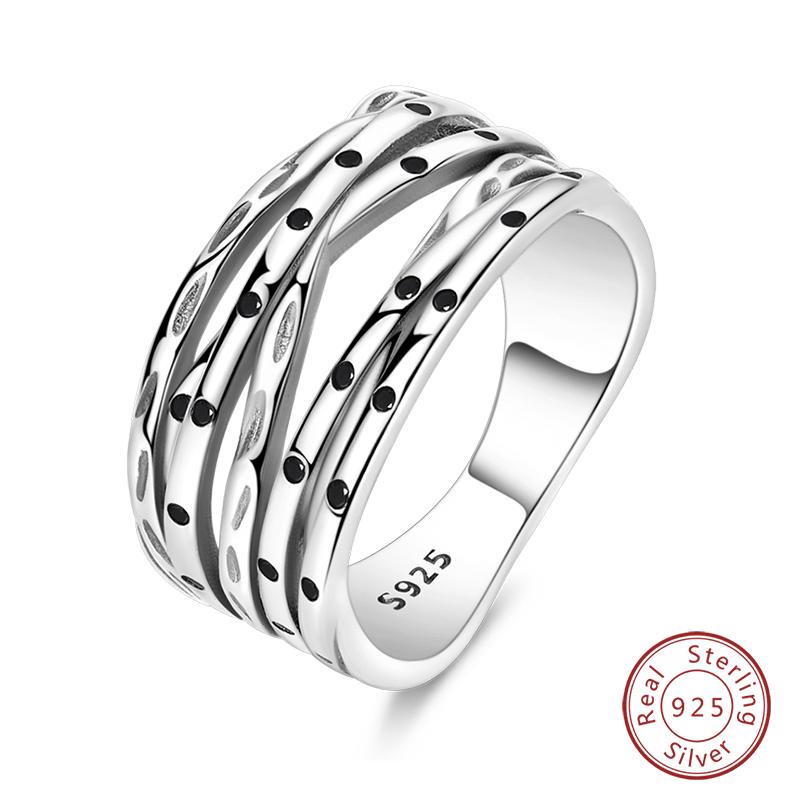 925 Silver Heart Shaped Infinite Minimalist Rings Hollow Celtic Knot Rings For Women Elegant Engagement Wedding Jewelry