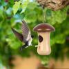 Hummingbird House Outdoor Hanging Wooden Bird Feeder Wooden Hummingbird House