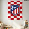 Atltico De Madrid Crest Wallpaper Bedding 1 Duvet Cover 2 Pillowcase Without Core Bedding Set Christmas Birthday Gift
