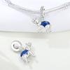 Copper Blue Elephant Animal Beads Original Pendants Bracelet Charm Jewelry Party Diy Trendy Gifts