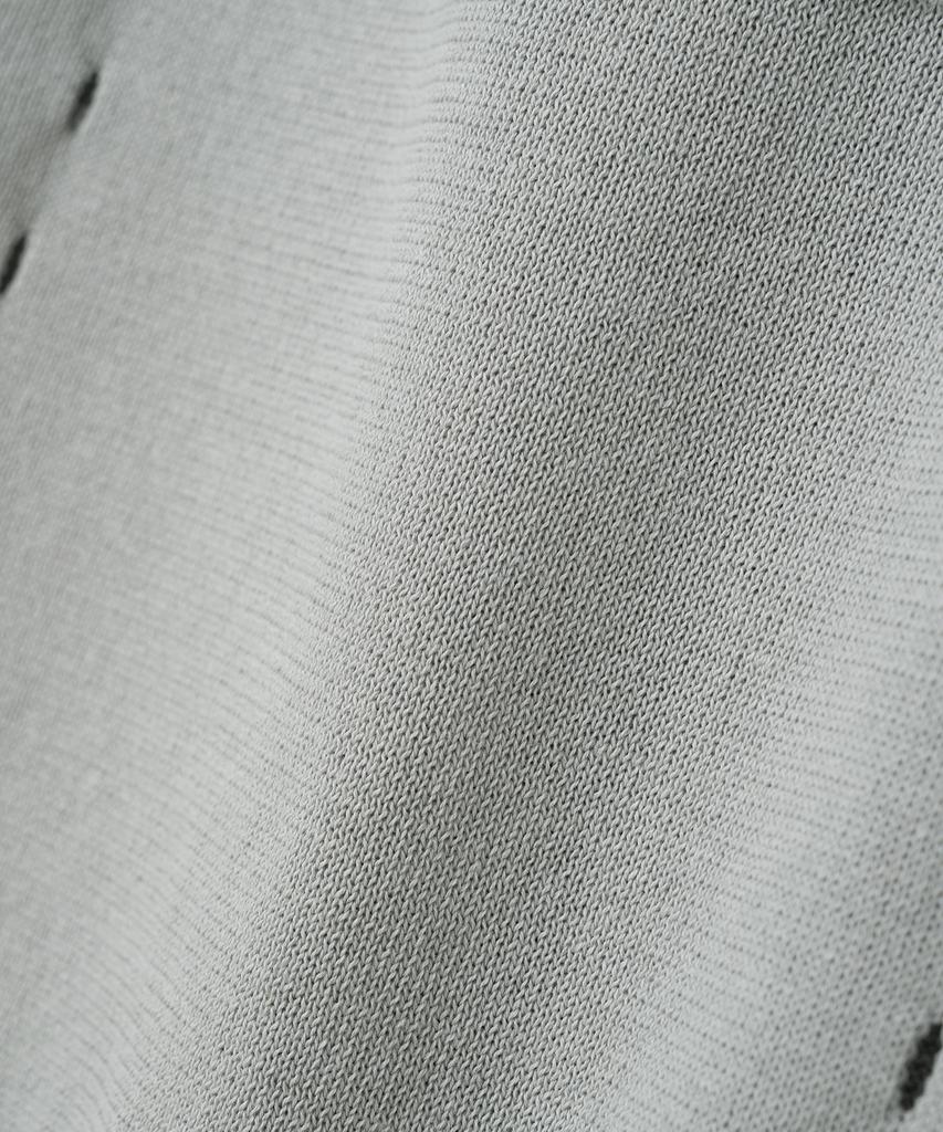 MILLO WOMEN Whole Sleeveless Knit Top [Light Gray]