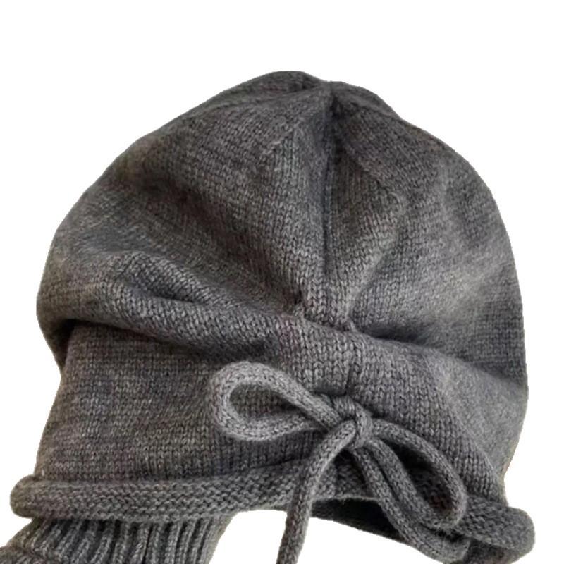 Autumn and Winter Woolen Hats Pile Hats Cold Hats Couple Baotou Hats Knitted Hats Spring and Autumn Confinement Hats Big Head Circumference
