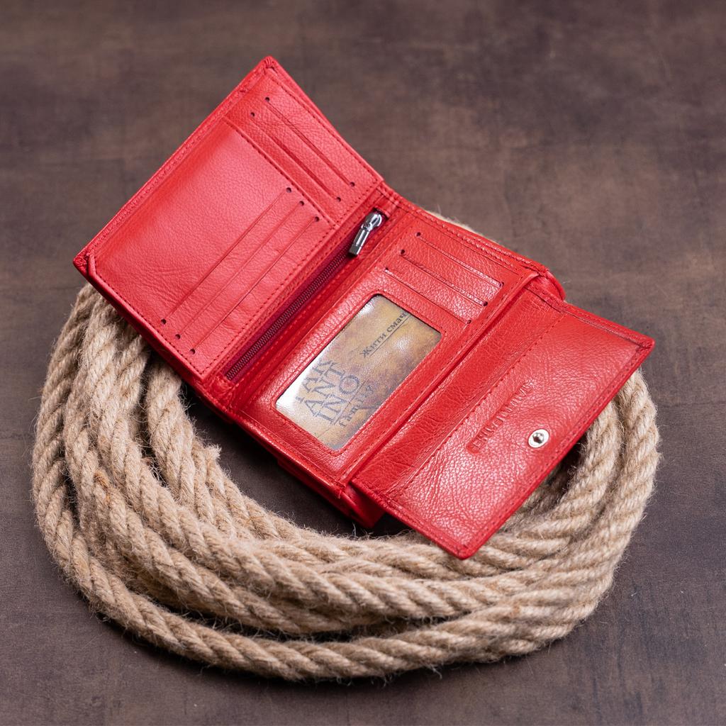 Buy Women's horizontal two-piece wallet ST Leather 19368 Red at ...