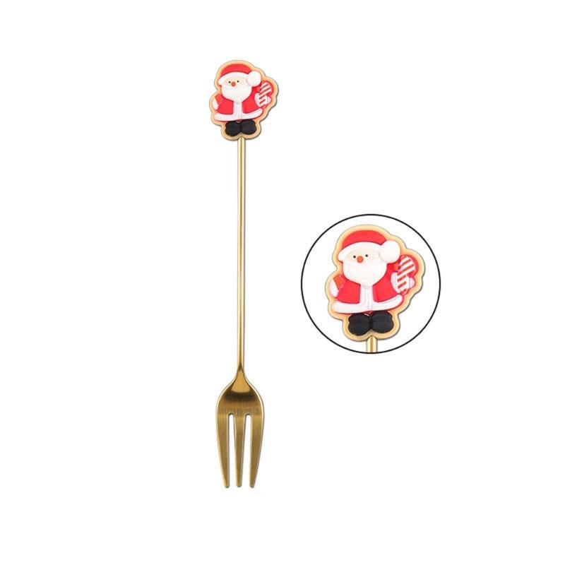 6pcs/set Christmas Spoons for Home Tableware Coffee Spoon Teaspoons Dessert