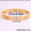 Stainless Steel Strap   Men's and Women's Gentleman's Temperament Retro Bent Brand Strap  Jewelry 