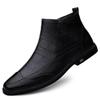 Men's Chelsea Boots - Autumn/Winter High-Top Genuine Leather, Breathable Casual Business Style