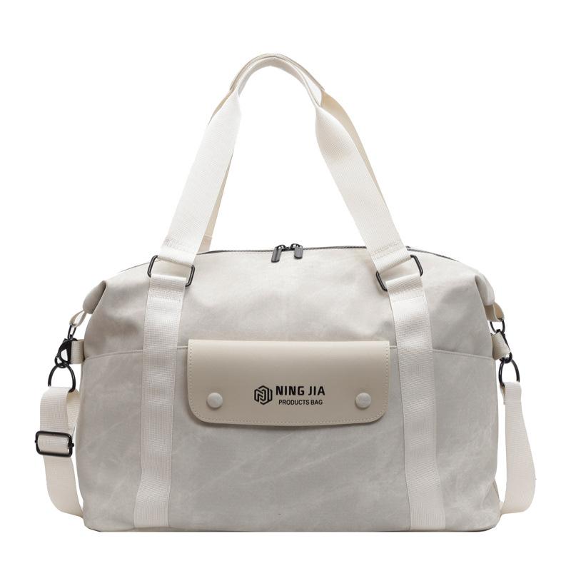 Fashion, fresh, foreign style, European and American style, multi-pocket travel bag, wet and dry separation sports fitness bag can be set with tie rod