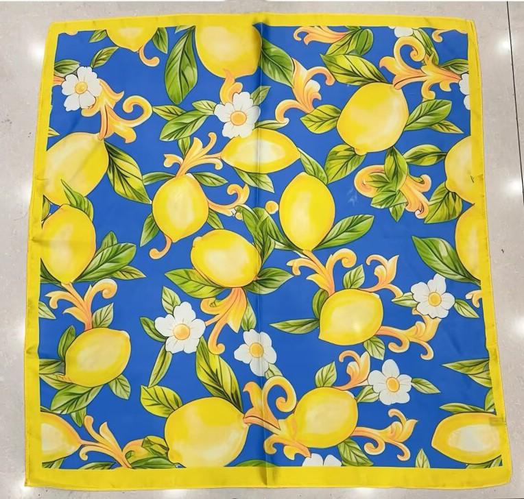 Luxury Scarf Print Hijab Fashion Turban Women's Square Headscarf Headband Handkerchief Neckerchief Bandana Windproof Shawl Wraps