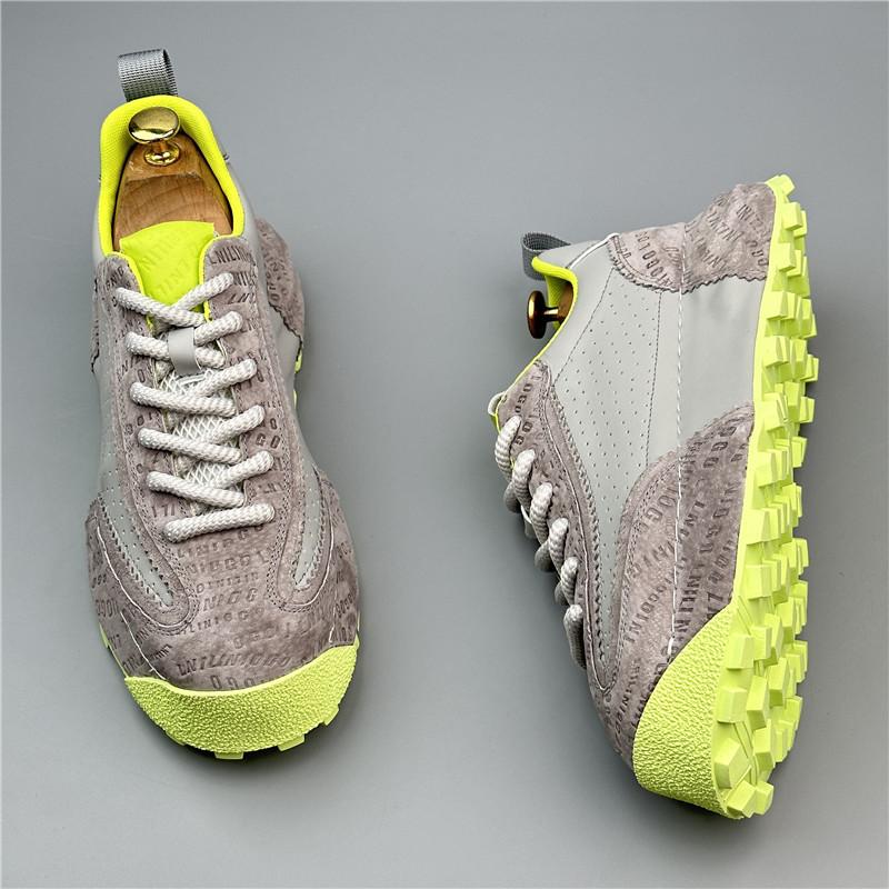 Nya herrskor Högkvalitativt läder Casual skor för män Designersneakers Tenis Masculino Komfort Snörning Vita sportskor